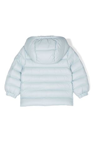 bomber in piuma d'oca azzurro MONCLER KIDS | J29511A000035307970C